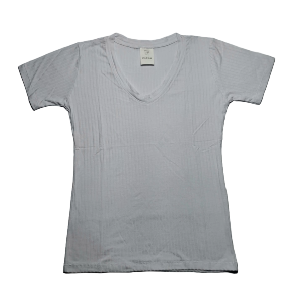 Camiseta Canelada Curta Baby Look