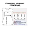 Fantasia infantil feminina Branca de Neve