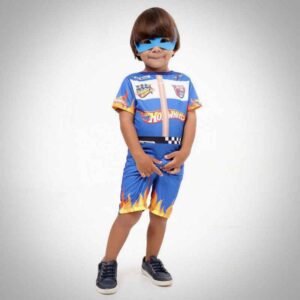 Fantasia infantil Masculina Hot Wheels - Curta