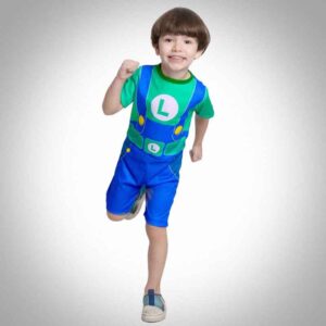 Fantasia infantil Masculina Luigi - Curta