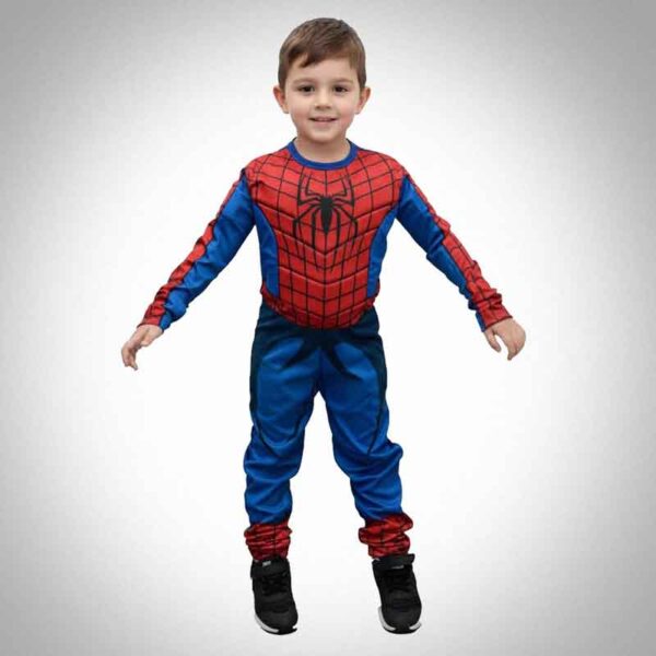 Fantasia infantil Masculina Homem Aranha Azul - Longa