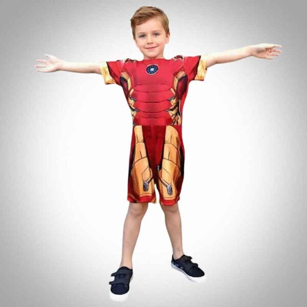 Fantasia infantil Masculina Homem de Ferro - Curta