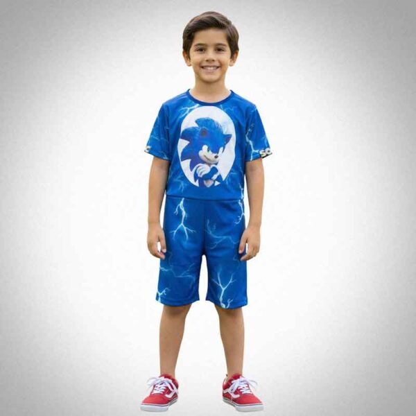 Fantasia infantil Masculina Sonic - Curta
