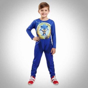 Fantasia infantil Masculina Sonic - Longa