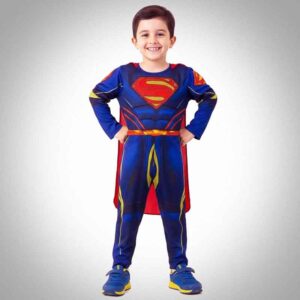 Fantasia infantil Masculina Superman - Longa